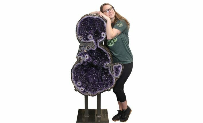 Massive, Amethyst Geode with Metal Stand - Uruguay #151829